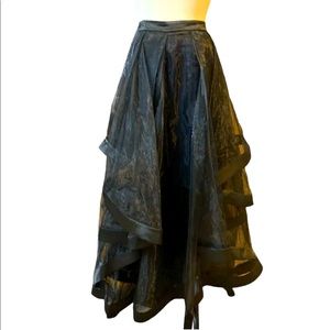 Vassarette Maxi Skirt Black Cocktail Fancy Special Event Size XL tulle gothic